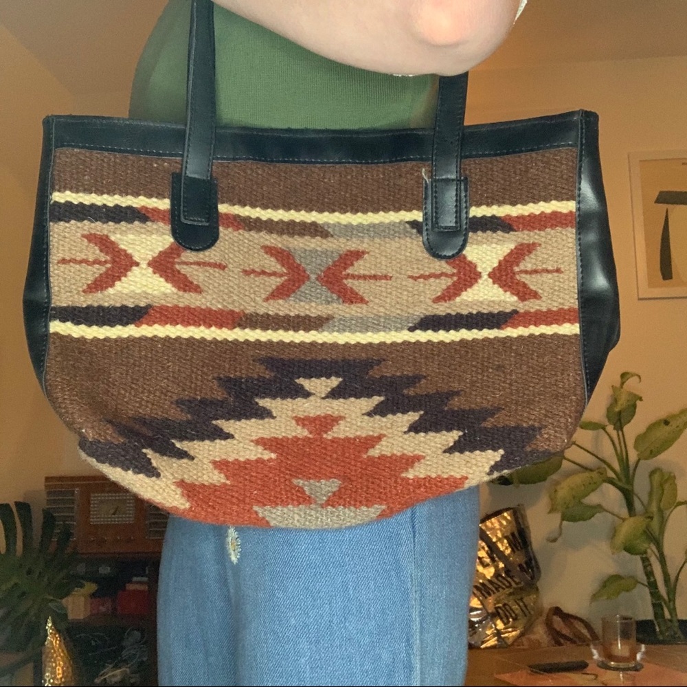 southwest pattern shoulder bag pendleton-esque